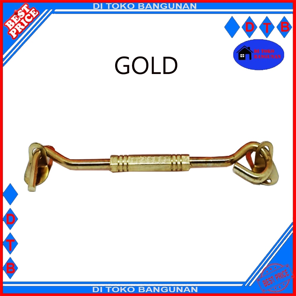 Hak Angin 8&quot; KIDO Model Segi Enam Varian Silver - Gold Penahan Jendela