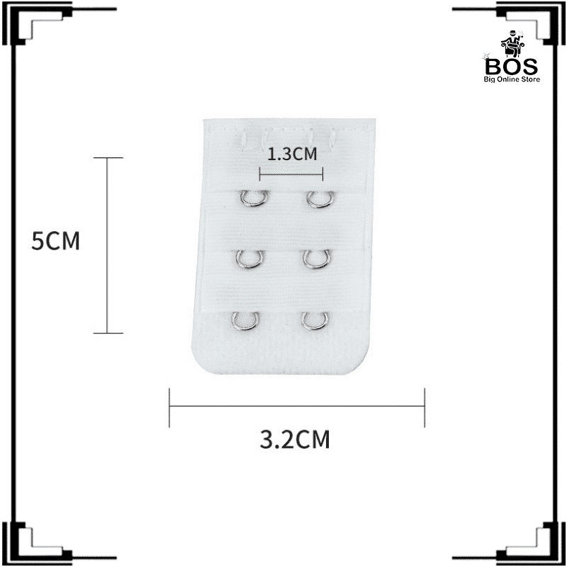 BOS - SAMBUNGAN PENGAIT BRA BH EXTENSION 2 KAIT DAN 3 KAIT / PENYAMBUNG TALI BRA WANITA