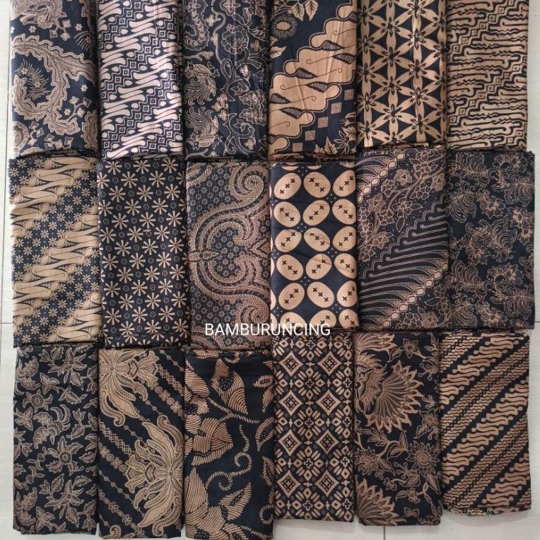 BOOMING hmt kain batik jarik coklat hitam lawasan bahan rok Kamen batik