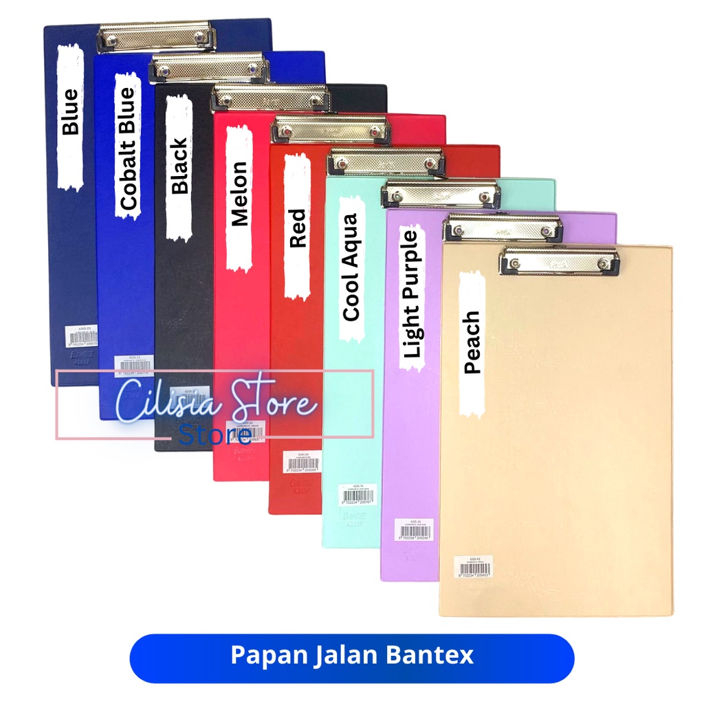 Bantex Clipboard / Papan Jalan Bantex Ukuran Folio / Papan Ujian
