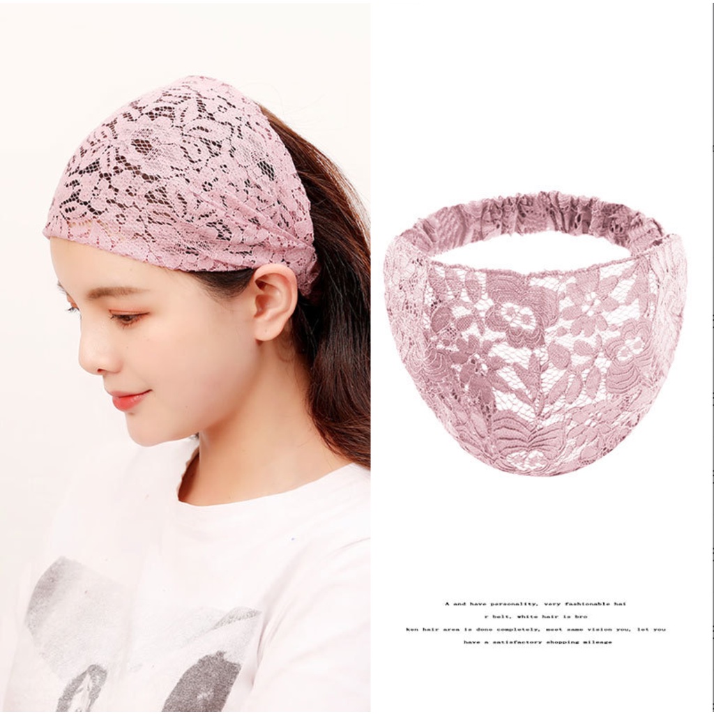 Ikat rambut bertepi lebar wanita Korea manis Mori wanita mencuci wajah menekan sorban rambut / Headband Cher Aestneeds Bandana Multicolor Bando Aesthetic Beraneka Warna Headband Pinteresto