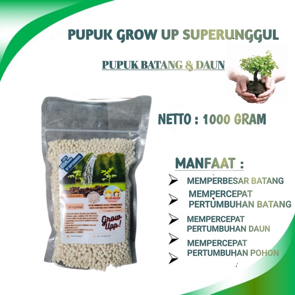 Pupuk Grow Up Untuk Pertumbuhan / Pembesar Batang Dan Akar