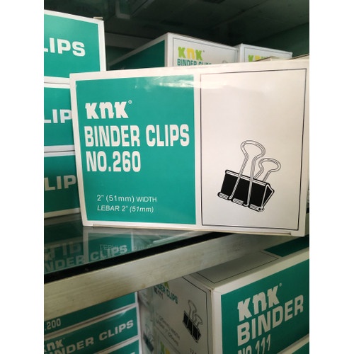 BINDER CLIP 260 / BINDER CLIP BESAR/ BINDER KLIP(HARGA 1 KOTAK)