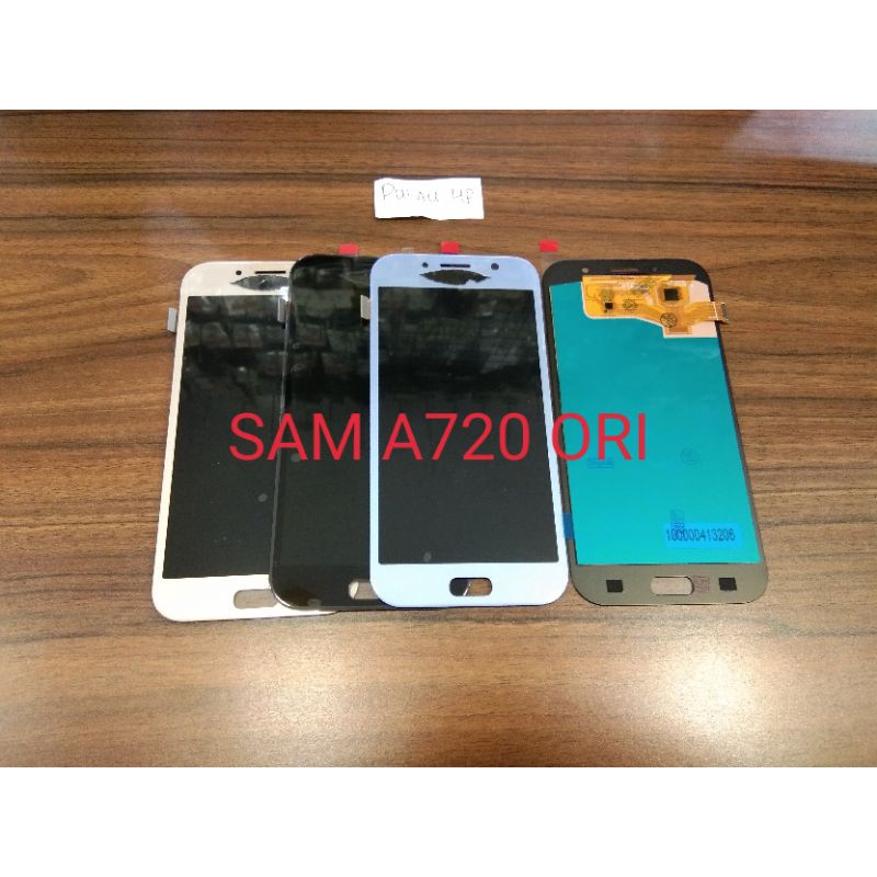 LCD SAMSUNG A720 A7 2017 BLACK BLUE GOLD ORI