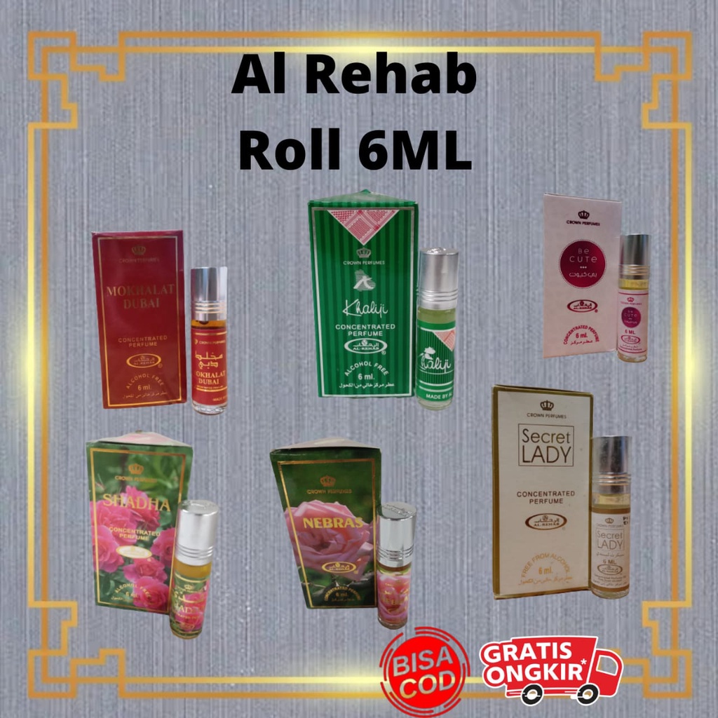 Diskon Al Rehab | Parfum Non Alkohol 6 Ml | Minyak Wangi Arab Alrehab ( Original ) TERMURAH