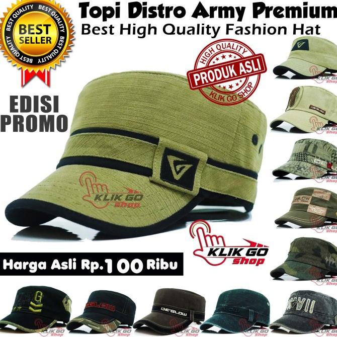TOPI ORIGINAL NEW DISTRO BRANDED / TOPI ARMY / TOPI BASEBALL PRIA