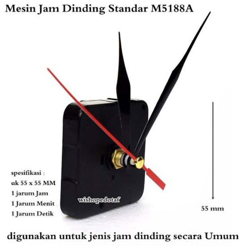 Mesin Jam Dinding Standart Quartz