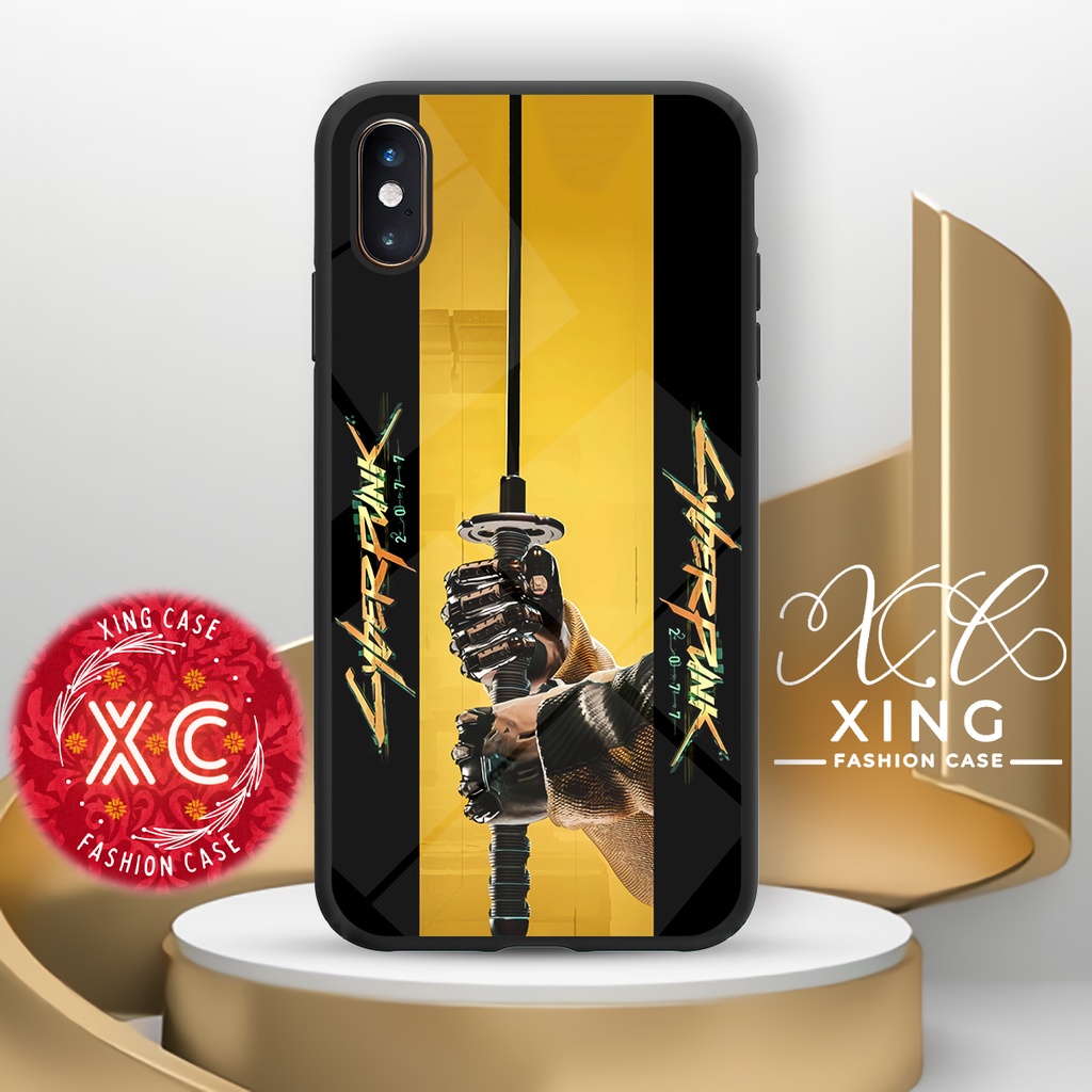 |EZ09| XING CASE HP IPHONE X XS XR XSMAX GLOSSY KILAU EFEK KACA | REQUEST CASE HP CUSTOM SOFTCASE HA