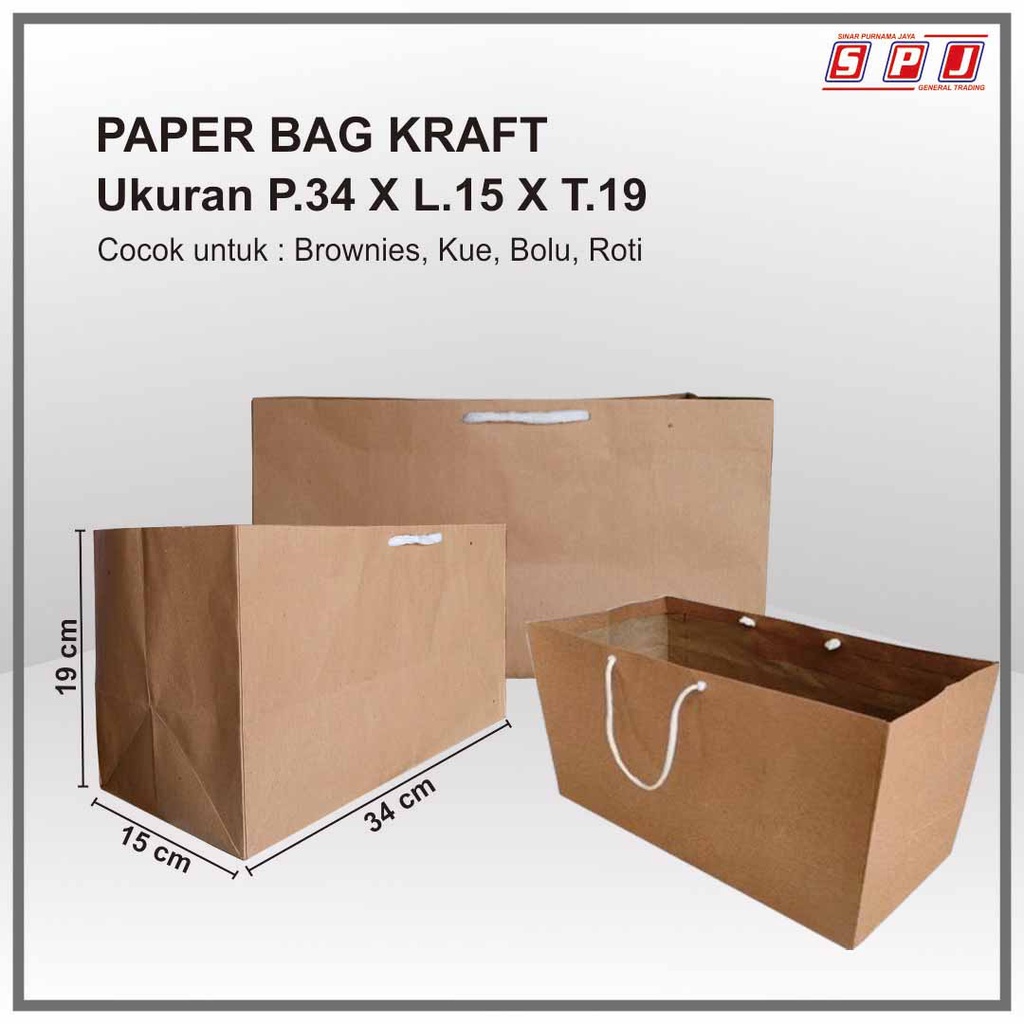 

Paper Bag Coklat Polos (Harga per Pack)