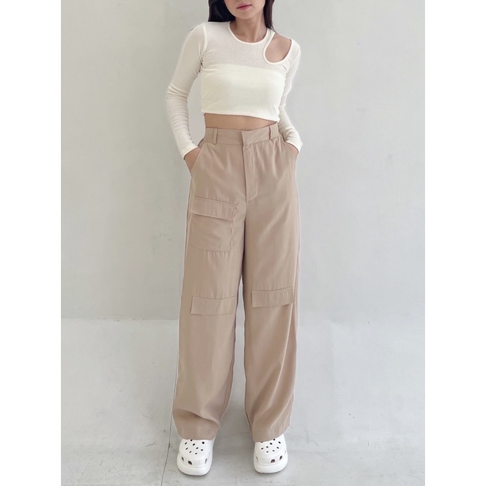 Lenka Pants / Kulot Knit / Wide Pants / Celana Kulot Knit Pants / Baggy Pants / Celana Knit / Kulot Knit Premium / Double Twist Knit