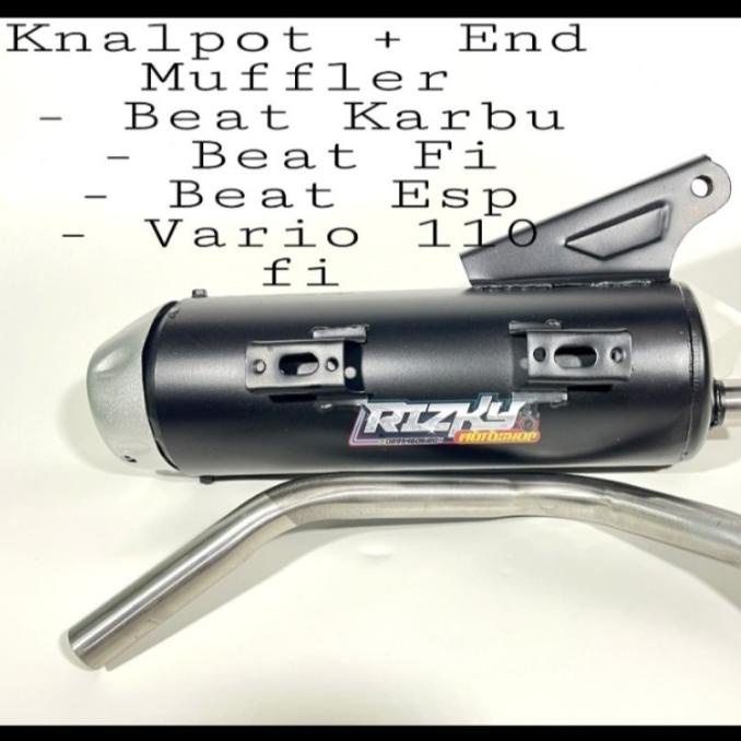 KNALPOT BEAT KARBU RACING COPY CMS + END MUFFLER THAILAND - ORI ZRC 26 ---READY---