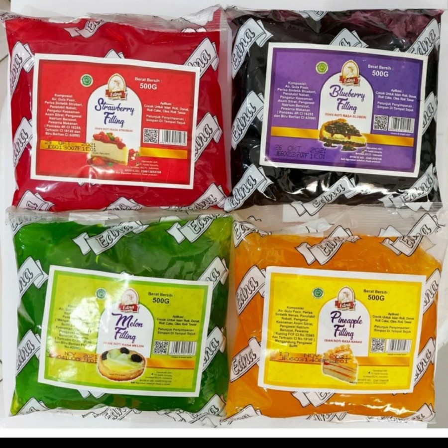 Edna Filling Blueberry / Strawberry / Nanas 500gr