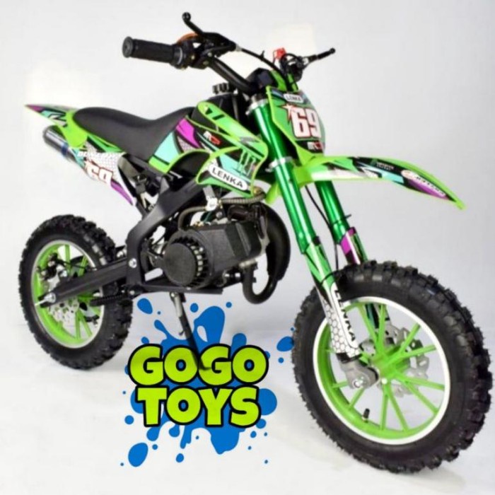 MAINAN ANAK LAKI LAKI PEREMPUAN MOTOR TRAIL MINI BENSIN 50CC 2T MATIC TERBARU