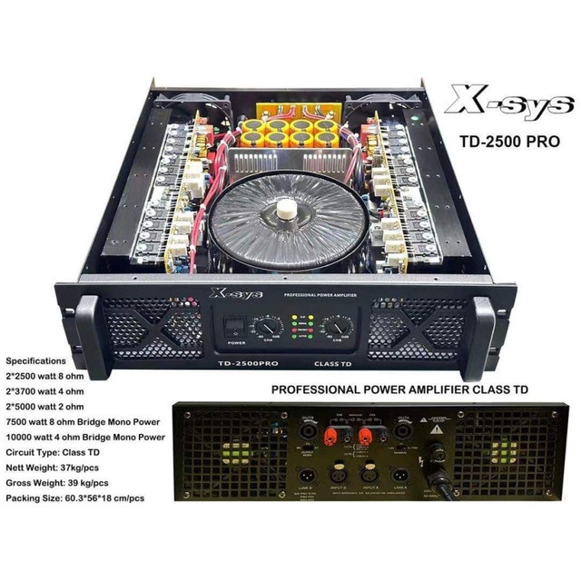 Power Amplifier XSYS TD2500PRO / TD-2500 PRO Class TD Original