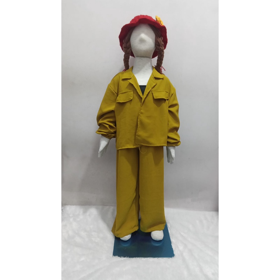 RILLO -SETELAN ANAK PEREMPUAN BLAZER OUTER CRINKLE AIRFLOW 6-13 TAHUN