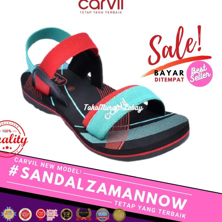 ☊ SANDAL ANAK PEREMPUAN CARVIL MOMO 02-TW | SANDAL GUNUNG SANDAL TALI SANDAL SPONS | ORIGINAL MURAH 