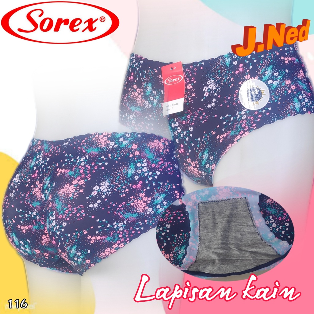 J116 CELANA DALAM SOREX SEAMLESS ART 31081 FREESIZE