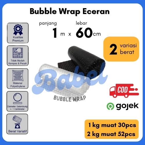 

[44gr] Bubble Wrap 60cm x 1m Termurah