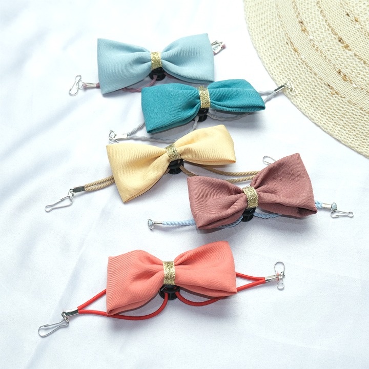 Konektor Masker Pita Vintage Ribbon Strap Mask Mini Premium || Konektor Masker Pita Vintage Ribbon Strap Mask Jumbo Premium ||Konektor Hijab Masker || Konektor Hijab Pita Anak  ||Strap Masker Pita /Konektor pita korea/Ribbon strap mask