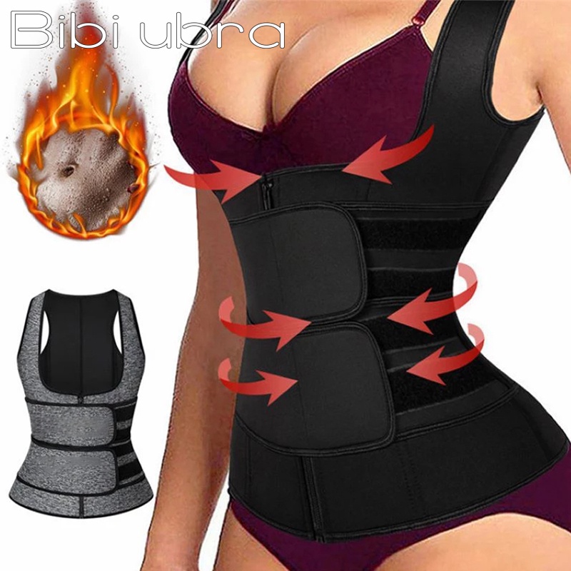 Bibi Ubra Korset Wanita Pembentuk Tubuh Korset Pelangsing Wanita Slimming Body Shaper Zipper