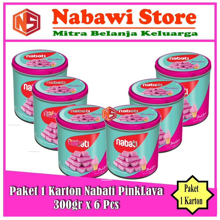 

Nabawi Store. Nabati Wafer Pink Lava 300gr. Paket 1 Karton Isi 6 Kaleng