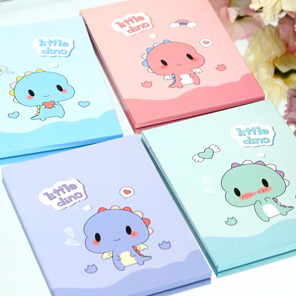 Cermin Buku Lipat Kaca Portable Karakter Cute Random Pastel Kaca Rias Make Up Lipat Buka Tutup