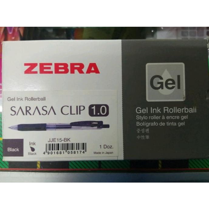 

Pulpen Zebra Sarasa (uk: 0.5/0.7/1.0)(Hitam/Biru)(per Lusin)
