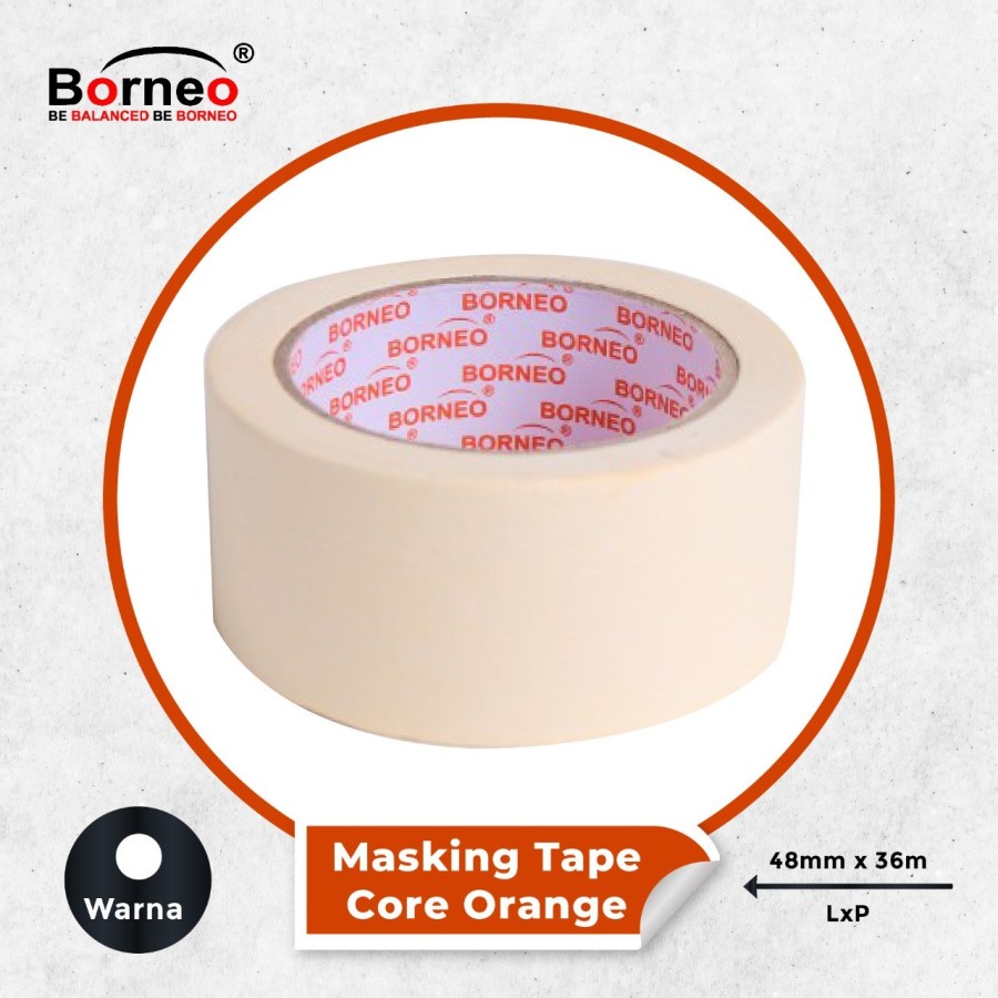 Masking Tape Core Orange Borneo 48mm x36m