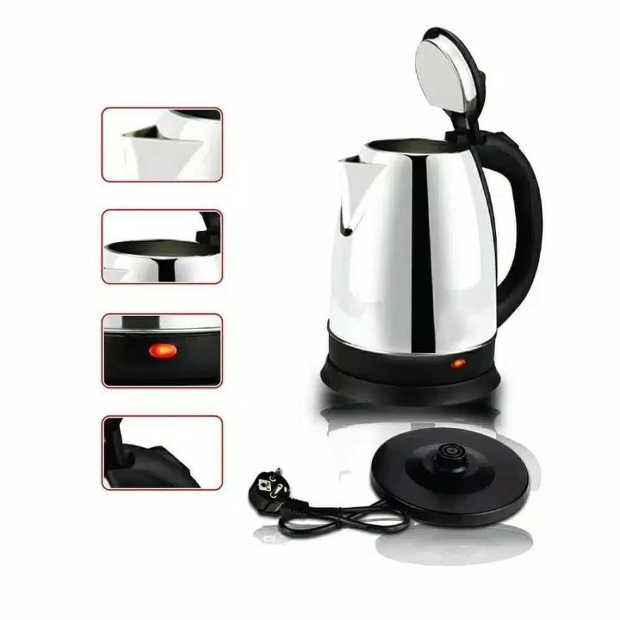 COD Teko Listrik Scarlett 2 Liter - Electric Heat Kettle 2L- Pemanas Air Stainliss