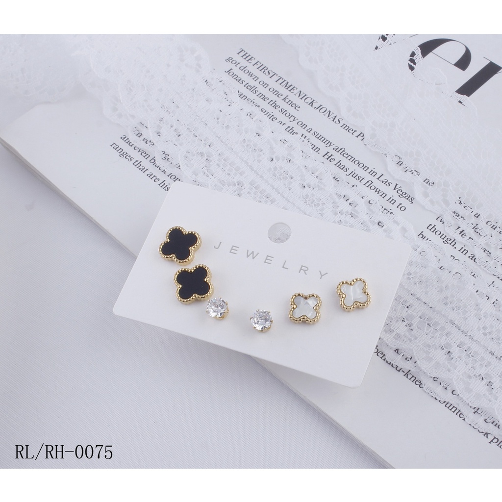 Anting Titanium Permata Perhiasan Wanita 8166/0075/8183