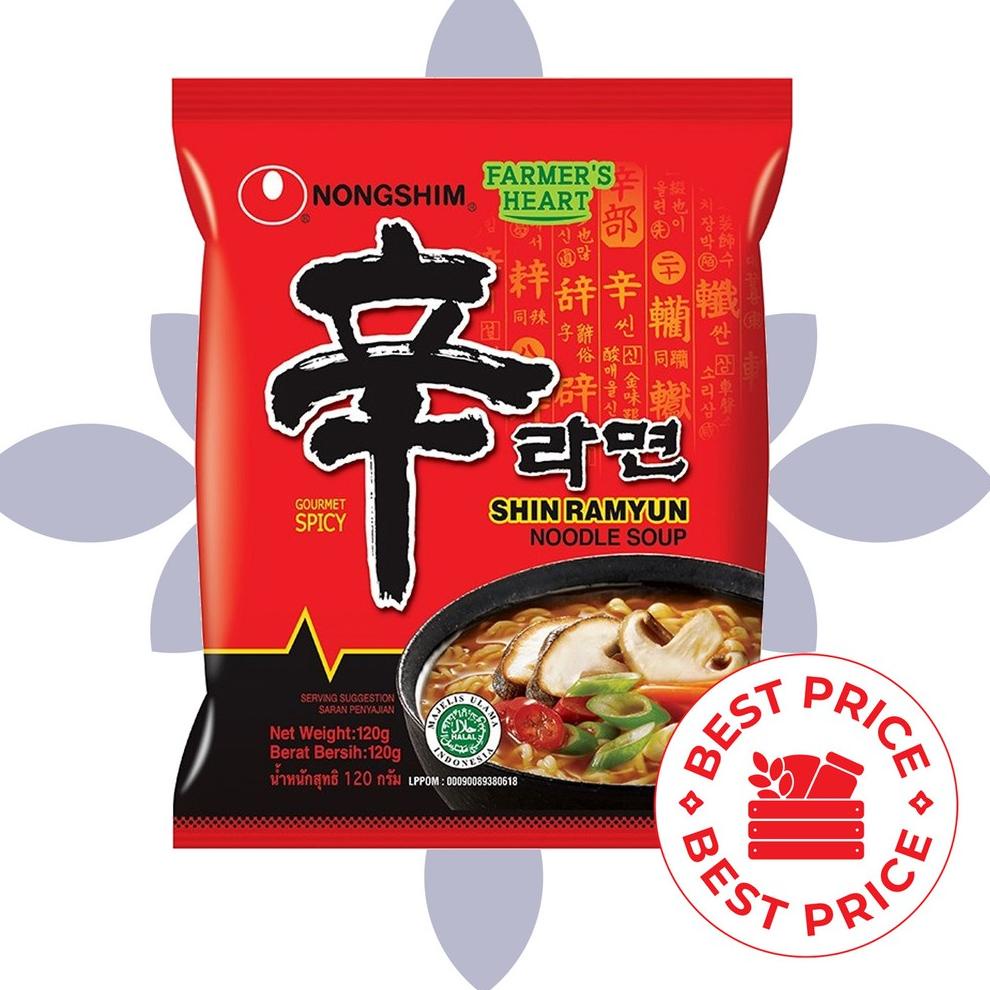 

3.3 Brand NONGSHIM - SHIN RAMYUN SPICY GOURMET MUSHROOM - 120 GR (MIE INSTAN KOREA)