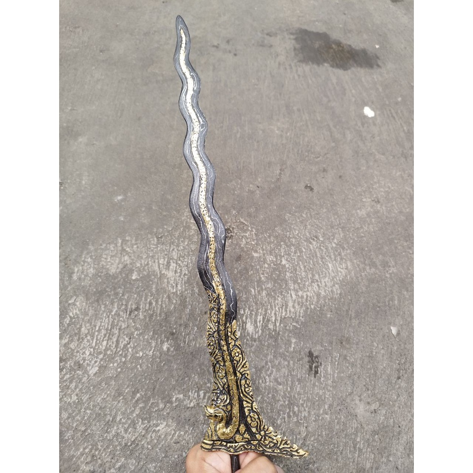 Keris kinatah naga sosro luk 13