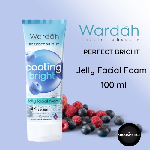 Qeila - Wardah Perfect Bright Cooling Bright Jelly Facial Foam 100 ml | BPOM