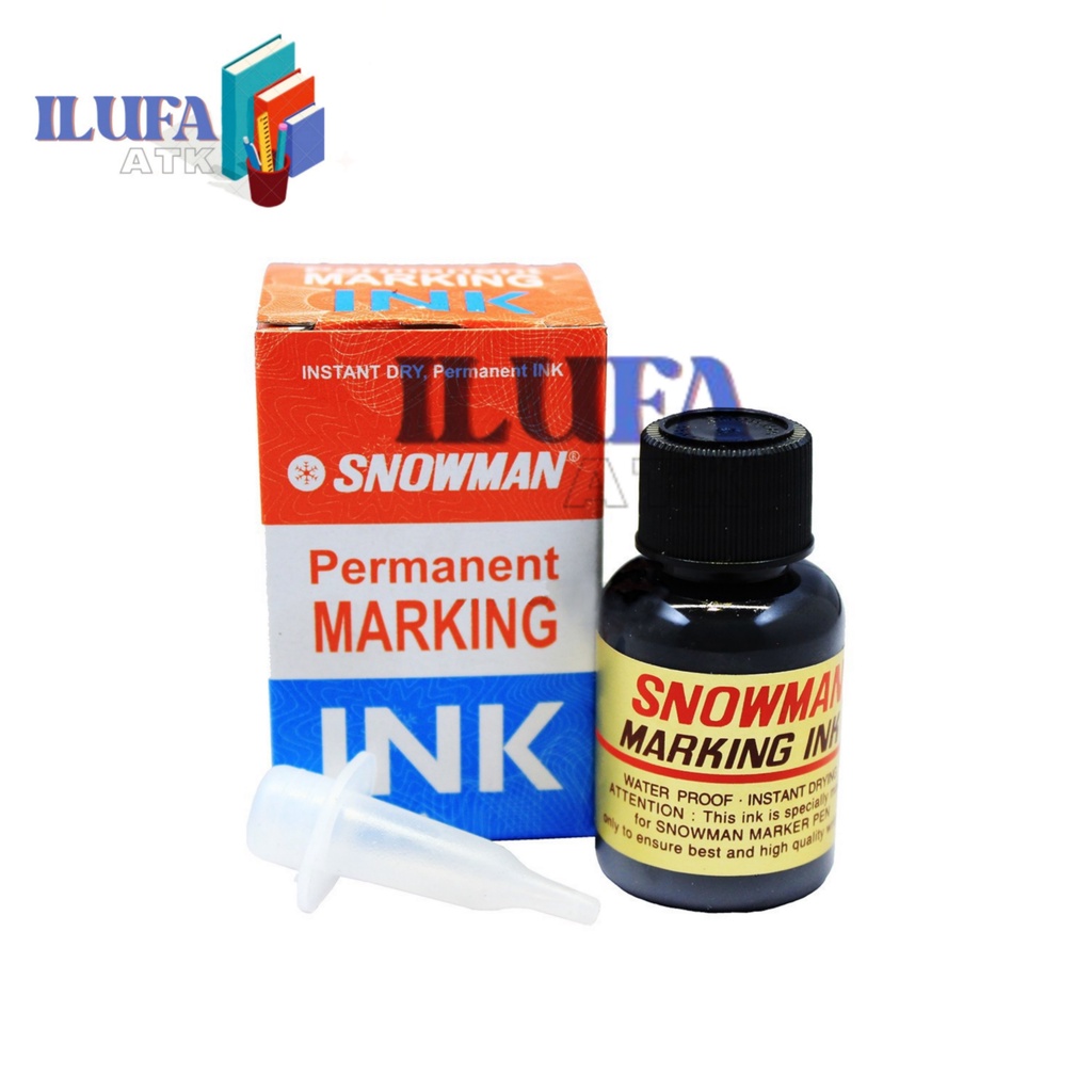 

REFILL SPIDOL PERMANENT PERMANEN ISI TINTA SPIDOL SNOWMAN