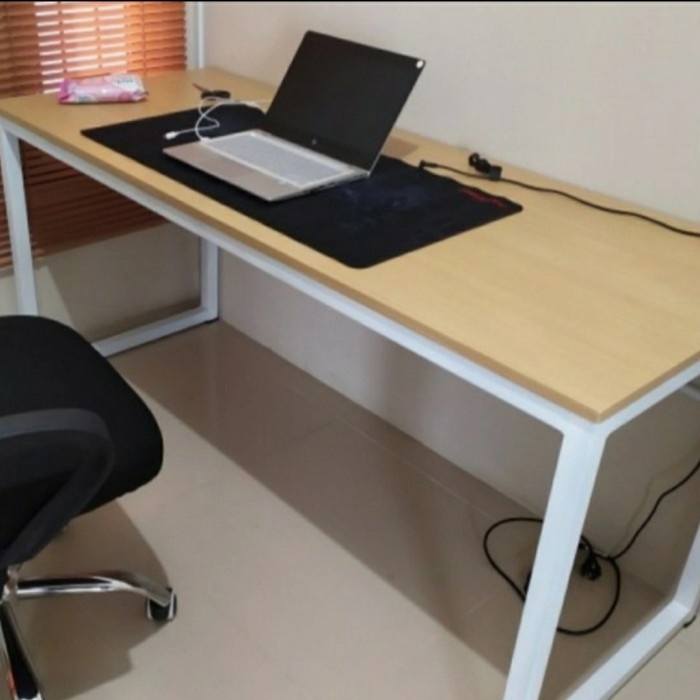 Meja Meja Kerja 150X60X70/ Meja Kantor/Meja Belajar/Meja Komputer