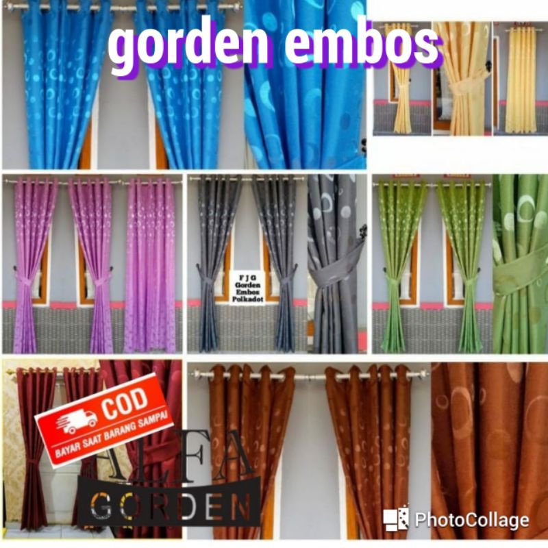 gorden embos/gorden lokal /gorden pintu/gorden jendela/  gorden emboss/ korden/hordeng/Gordeng Minim