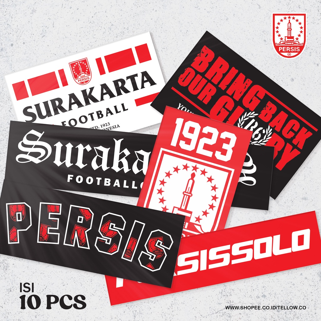 Sticker Pack PERSIS SOLO Surakarta