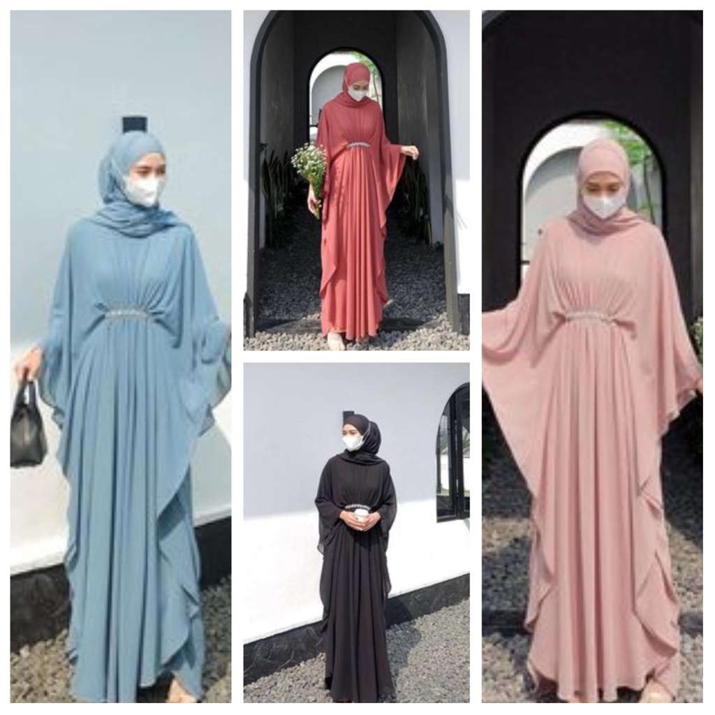 jingga jumbo kaftan terbaru dress muslimah jumbo gamis ceruty babydoll oversize ld 140 baju lebaran wanita muslim 2023