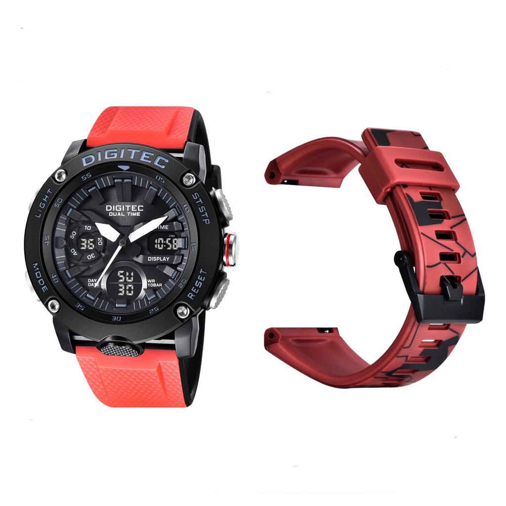 DIGITEC JAM TANGAN PRIA ANALOG-DIGITAL PRIA/ORIGINAL//WATERRESISTENT/ DA-2094T EXTRA STRAP