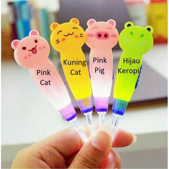 FYGALERY HL0007 Earpick Telinga Cartoon Lampu LED Alat Korek Kuping Karakter Animal Cute Murah