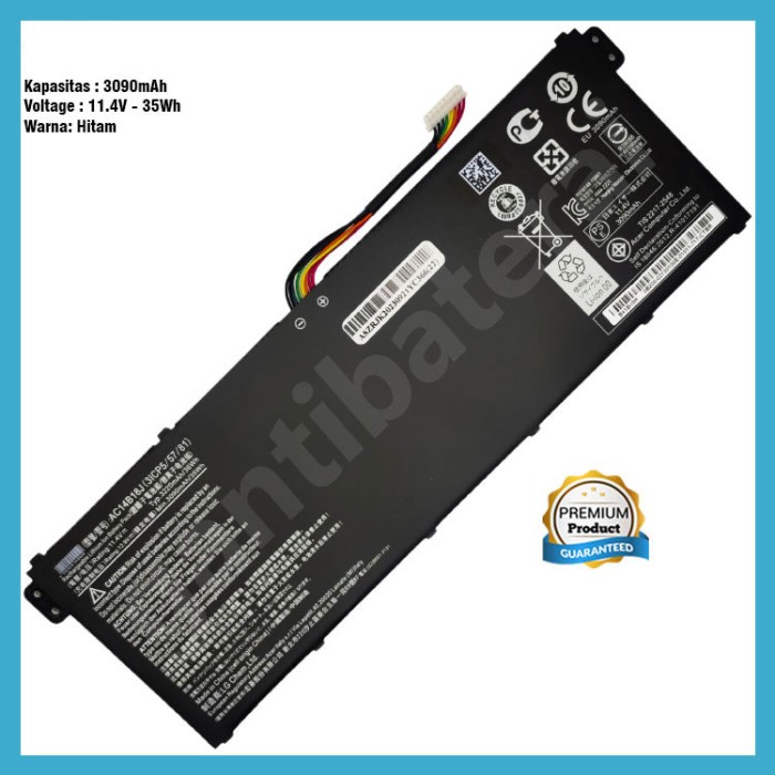 Baterai ACER Aspire E3 E3-111 E3-371 V3-111 ES1-511 AC14B18J