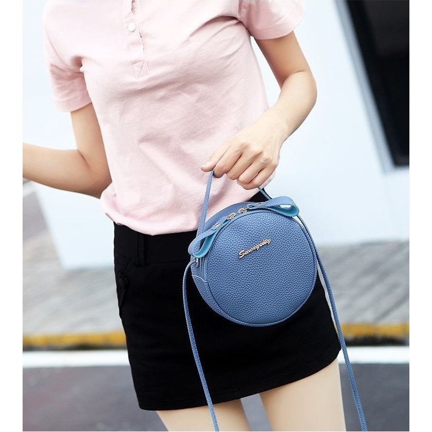 FYGALERY FYG1312 Tas Bahu Bulat Sling Bag Wanita Tas Handbag Fashion Korea