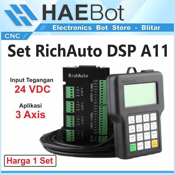 [HAEBOT] Richauto DSP A11 Offline Controller Kontroler CNC 3 Axis USB Rich Auto Controler Router Laser CO2