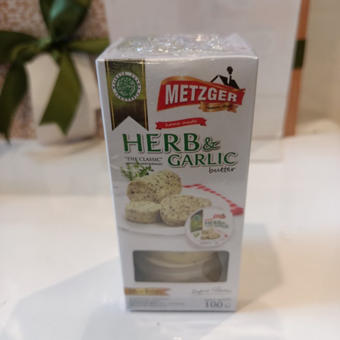 

METZGER BUTTER HERB & GARLIC 20G X 5 CUP 100GR