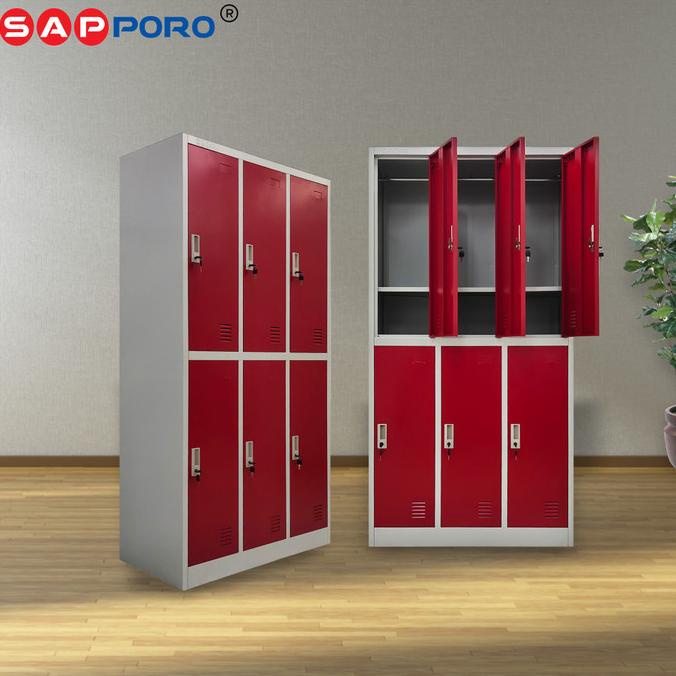 

SAPPORO ESSEN 6 - Loker Besi 6 Pintu | Steel Locker 6 Doors