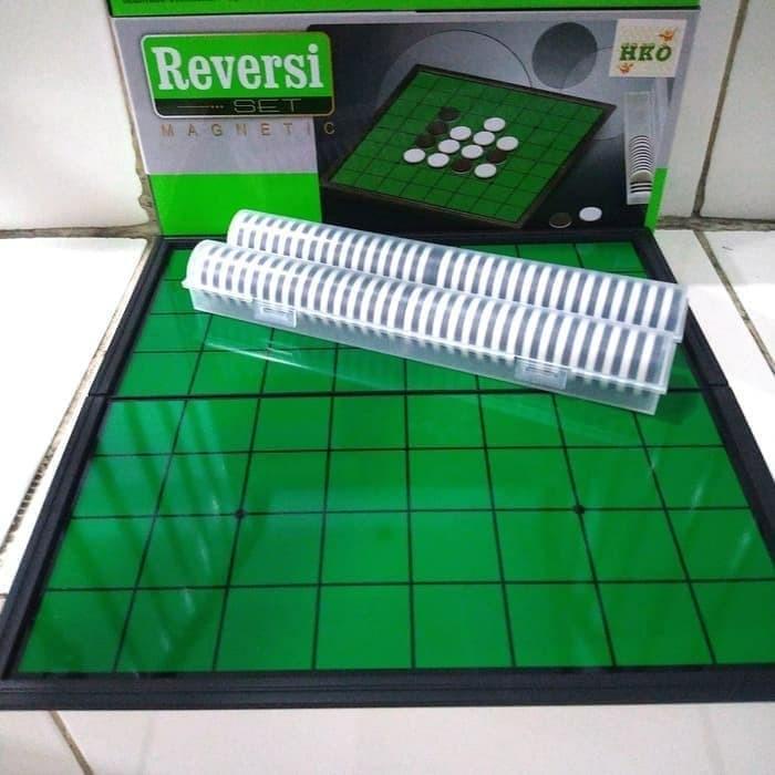 Othello Game Reversi Magnet Catur Hitam Putih
