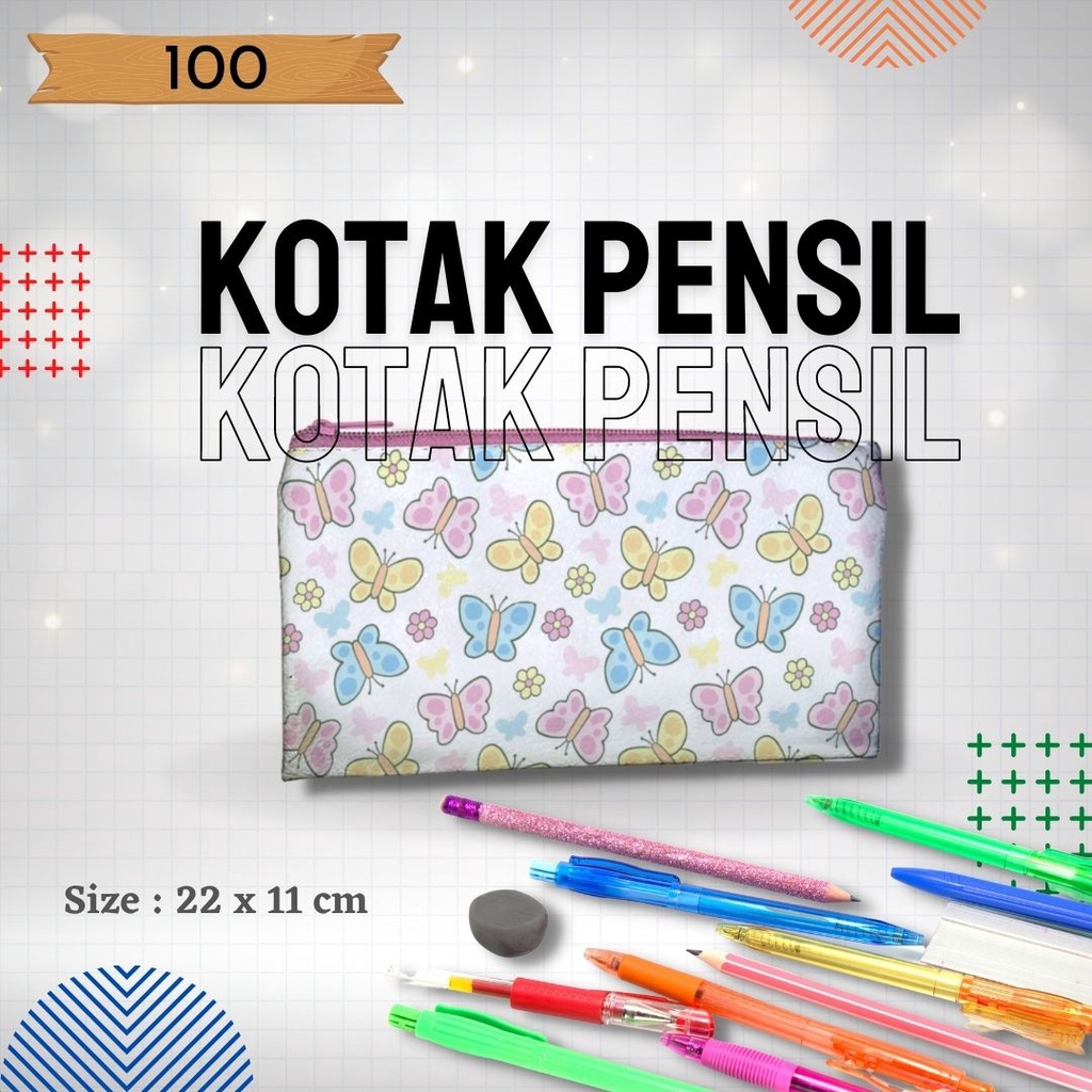 

Tempat Pencil, Pena untuk anak TK,SD,SMP,SMA,dan Mahasiswa Gambar Butterfly 100