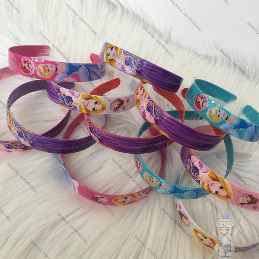 Bando Anak / Bando KARAKTER LEBAR / Bando Plastik / Bando Motif Print