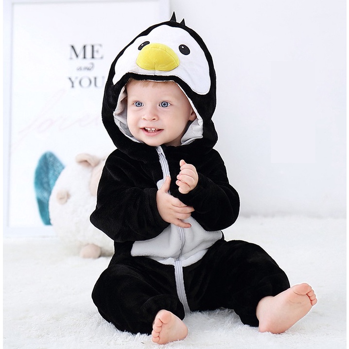 Onesie Kostum Penguin Bayi Anak Balita Costume Cosplay