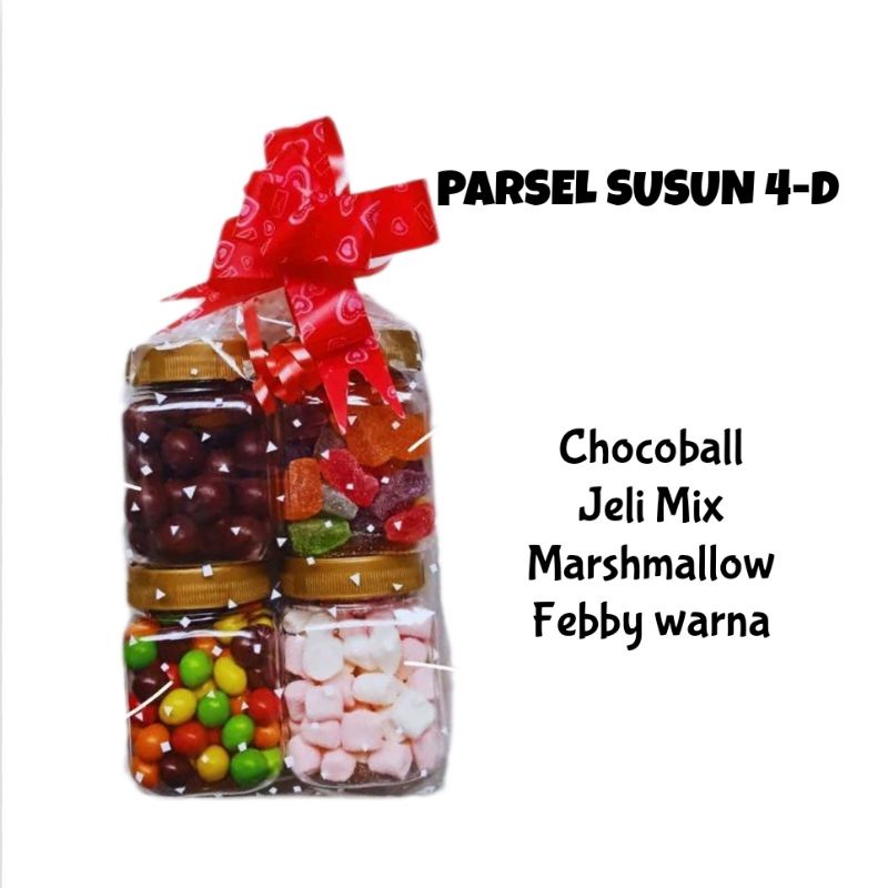 

Parsel Cokelat Toples Mini Susun 4D